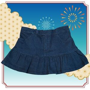 MARIMEKKO Original Blue Denim Short Skirt - XS
